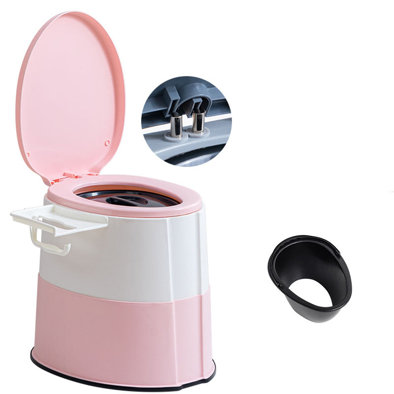 Kalsten | Contemporary plastic floor-mounted toilet bowl with toilet seat for the bathroom