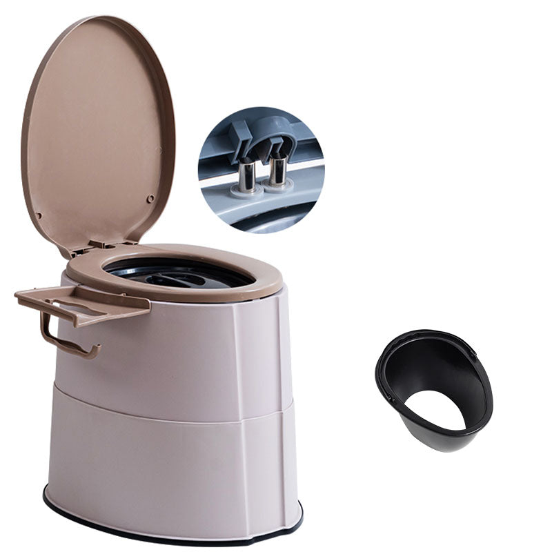 Kalsten | Contemporary plastic floor-mounted toilet bowl with toilet seat for the bathroom