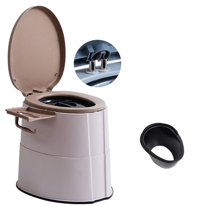 Kalsten | Contemporary plastic floor-mounted toilet bowl with toilet seat for the bathroom