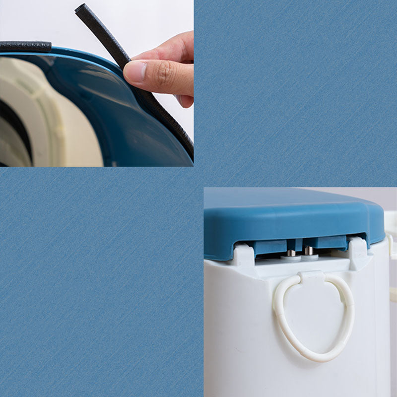 Kalsten | Contemporary plastic floor-mounted toilet bowl with toilet seat for the bathroom