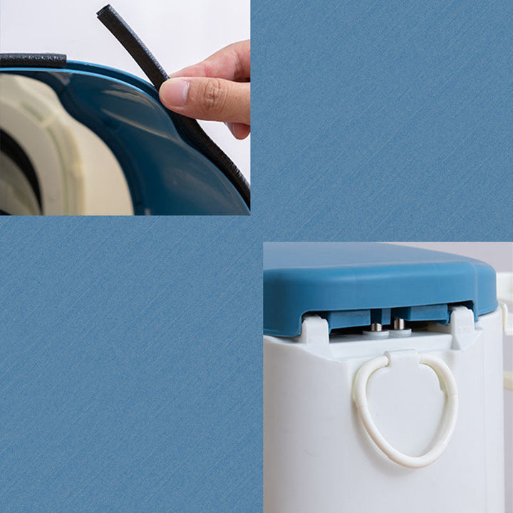 Kalsten | Contemporary plastic floor-mounted toilet bowl with toilet seat for the bathroom
