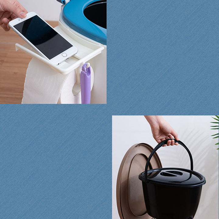 Kalsten | Contemporary plastic floor-mounted toilet bowl with toilet seat for the bathroom