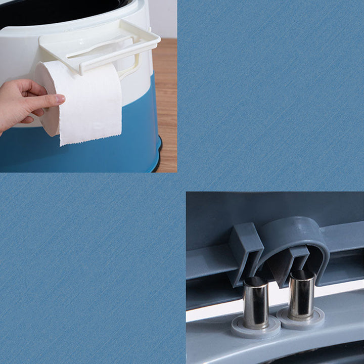 Kalsten | Contemporary plastic floor-mounted toilet bowl with toilet seat for the bathroom
