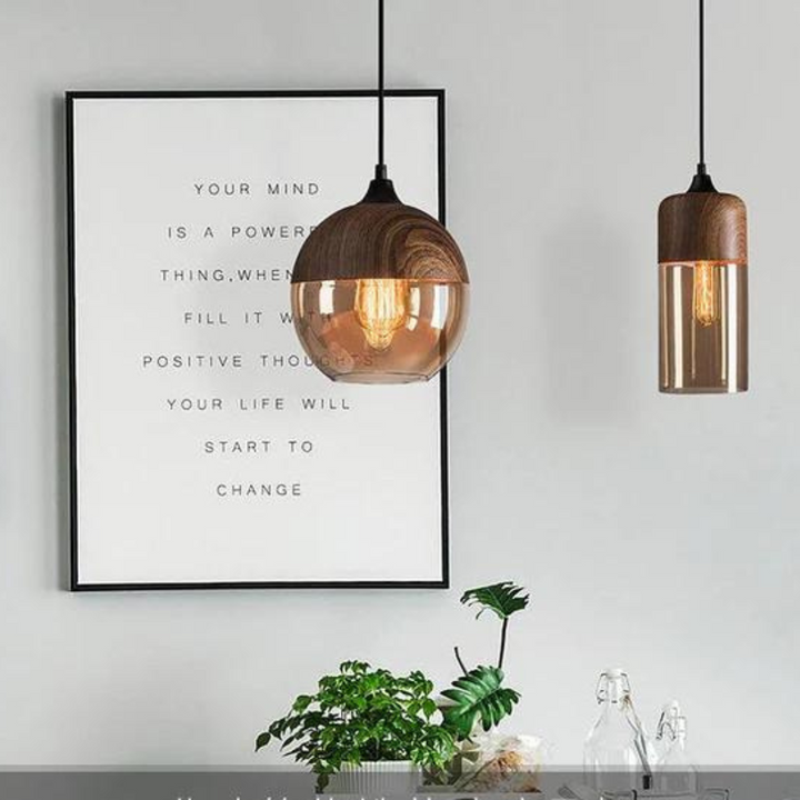 Stylish Scandinavian Wooden Ceiling Lamp - NordLuna | Kalsten