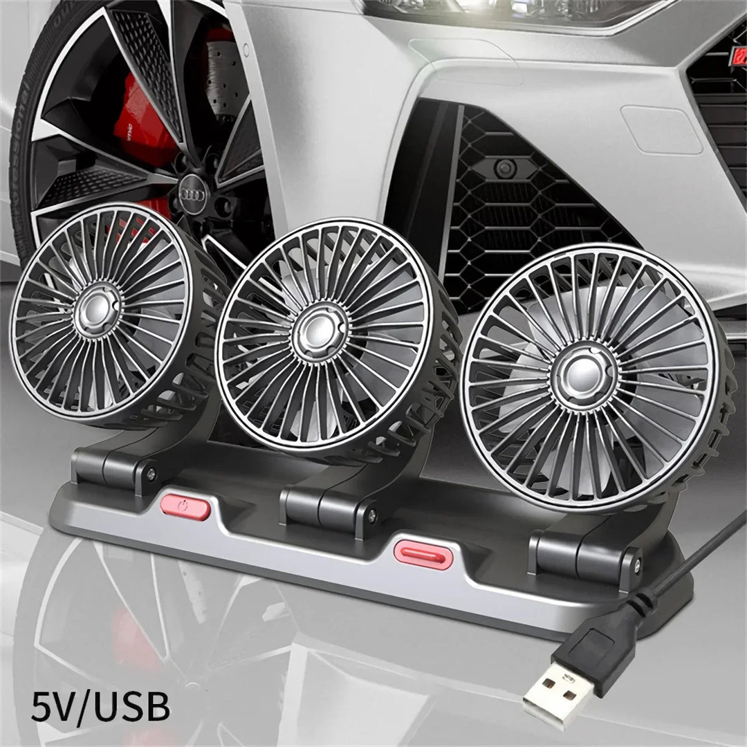 Adjustable 3-Head Electric Fan | Kalsten