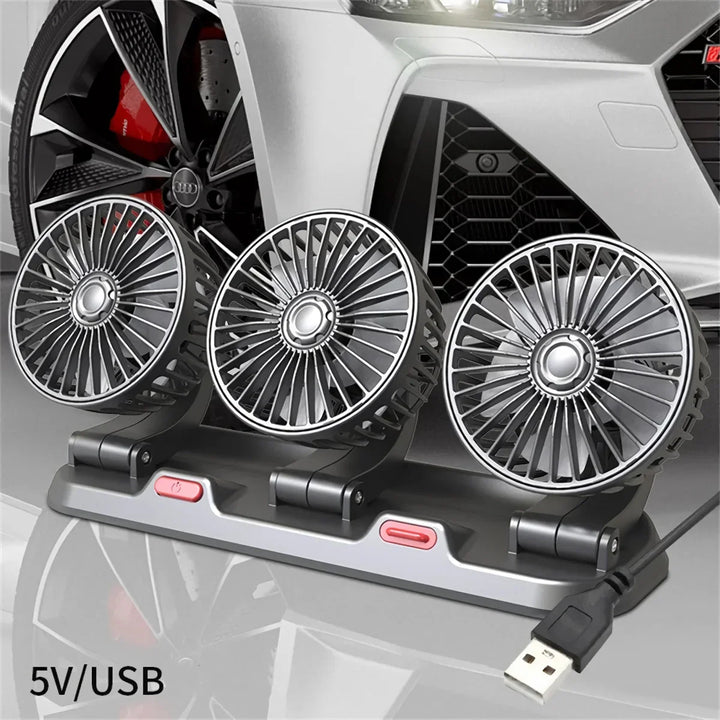 Adjustable 3-Head Electric Fan | Kalsten