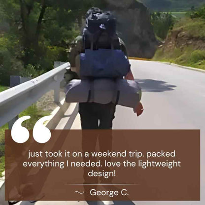 BowLift | 60L Waterproof Hiking Backpack | Lightweight, Ergonomic Design & Smart Storage for Day Hikes and Expeditions
