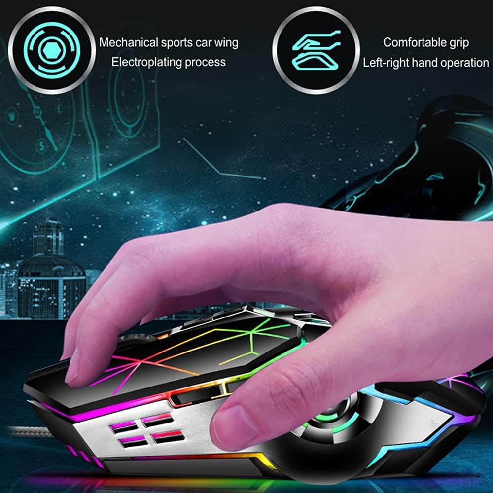 Kalsten | 87-Key Mechanical Gaming Keyboard RGB Backlit Blue Switch