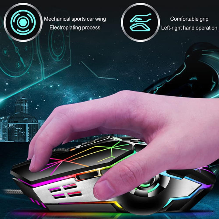 Kalsten | 87-Key Mechanical Gaming Keyboard RGB Backlit Blue Switch