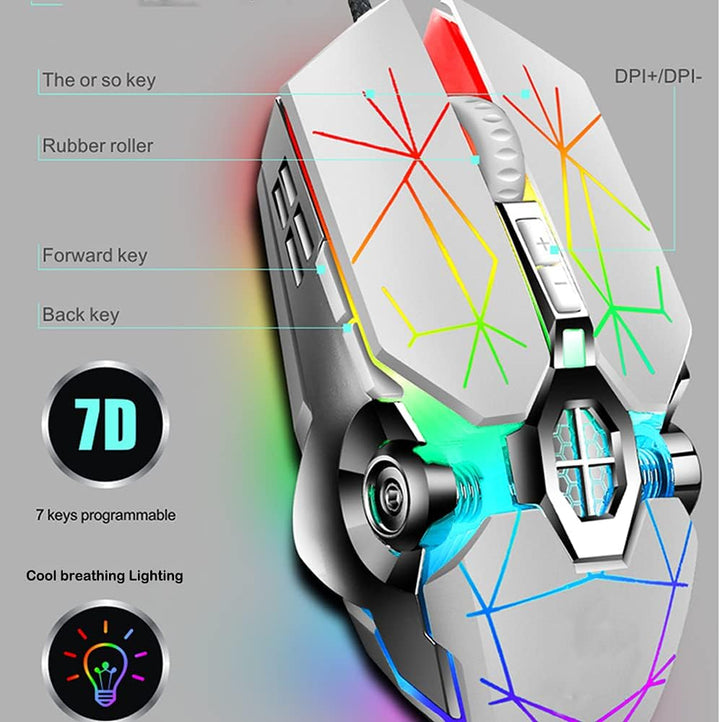 Kalsten | 87-Key Mechanical Gaming Keyboard RGB Backlit Blue Switch