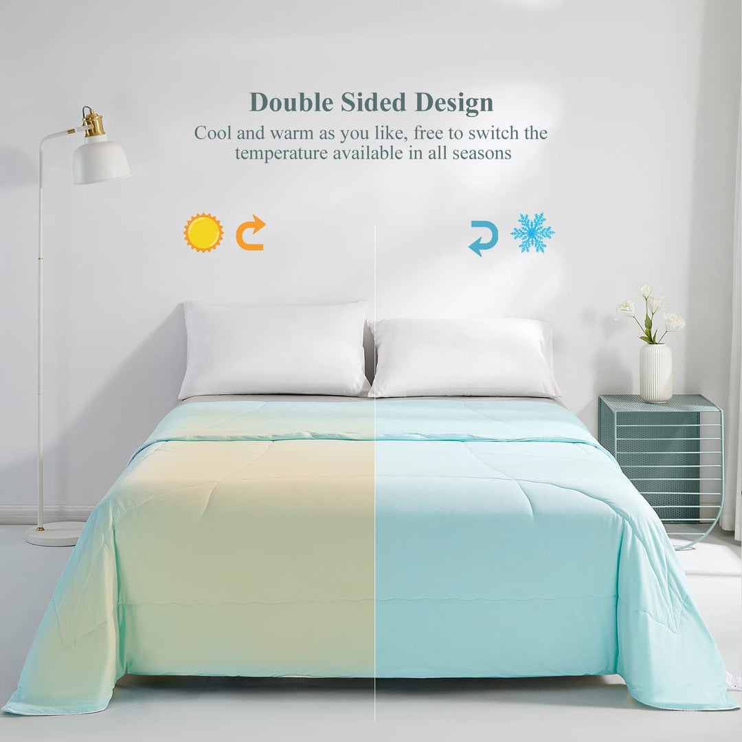 Ultra Soft Cloudy 3D Cooling Comforter  Extreme Q Max 0.5-Lake Blue | Kalsten