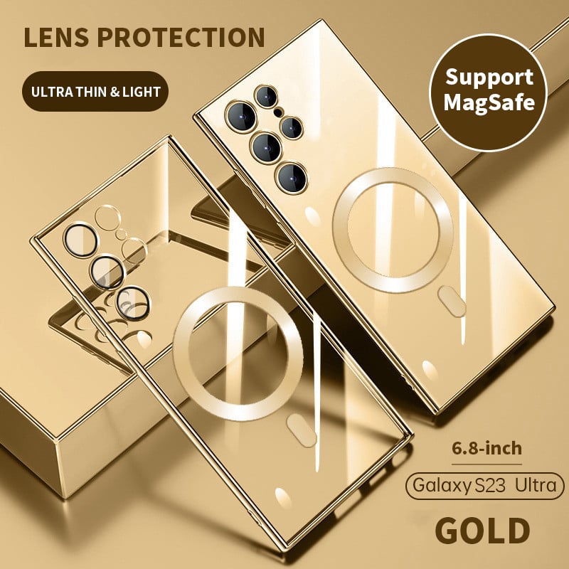 Kalsten | Transparent Luxury Coating Magnetic Cover for Samsung
