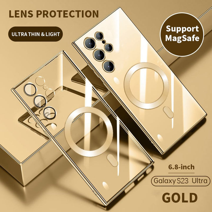 Kalsten | Transparent Luxury Coating Magnetic Cover for Samsung