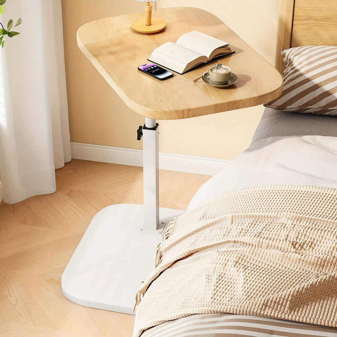 Adjustable Comfort Table – Wooden Side Table with Metal Frame | Kalsten