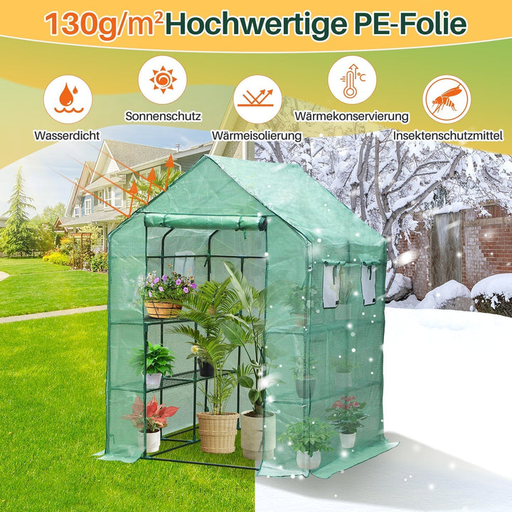 Greenhouse Film Greenhouse with Shelves | Kalsten