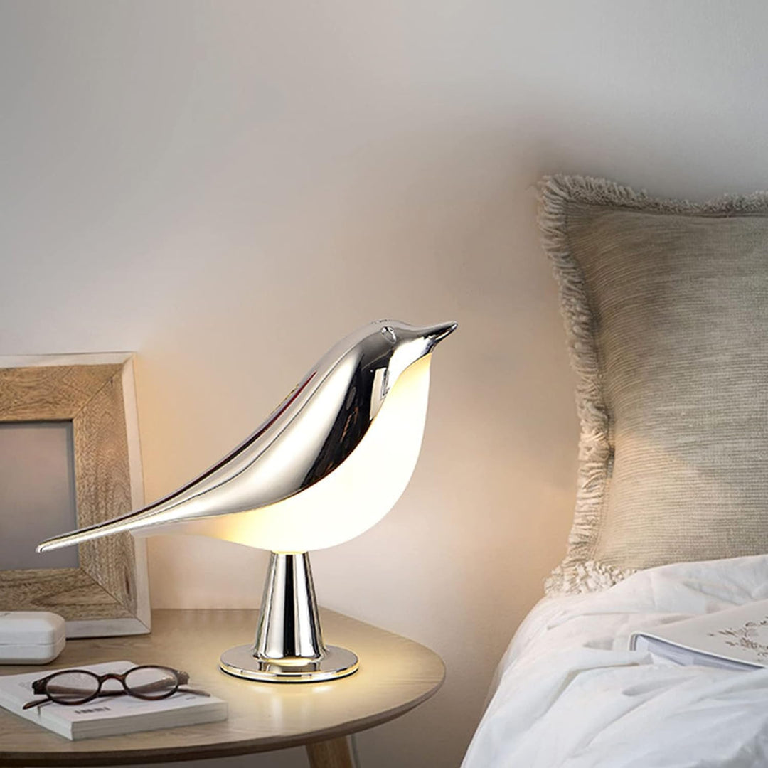 Modern Wood LED Table Lamp Bird Design | Kalsten