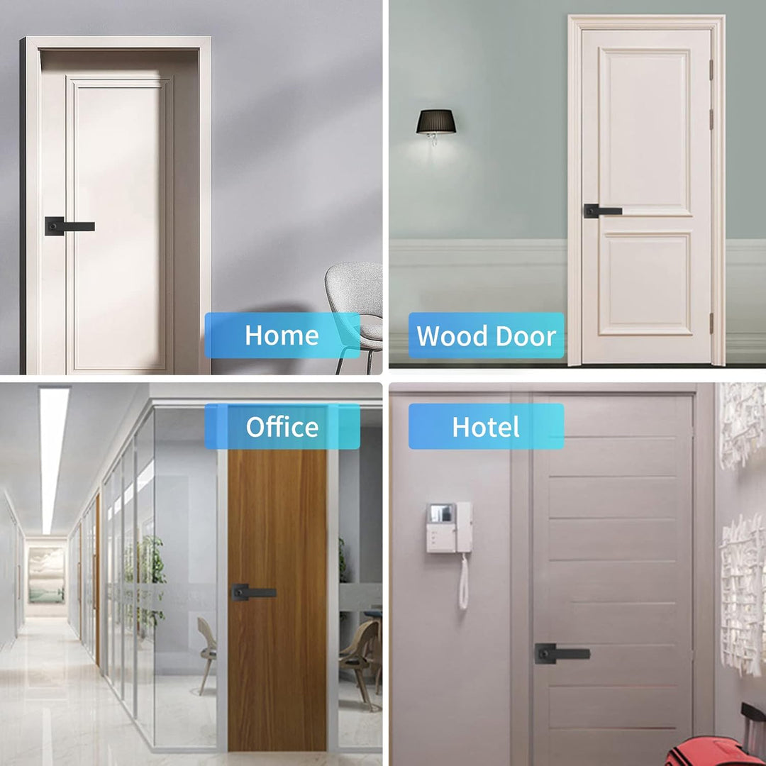 Kalsten | Smart Fingerprint Door Lever Lock with Key Access & 30 User Capacity – Nivora