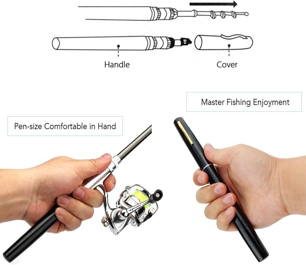 Kalsten | Compact Pen-Style Fishing Rod and Reel Combo