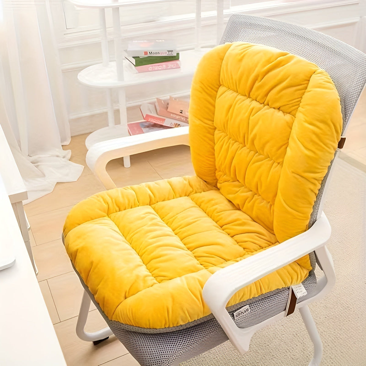 Thick seat cushions for chairs – soft, warm and comfortable | Ideal for the living area and the office | Karnz
