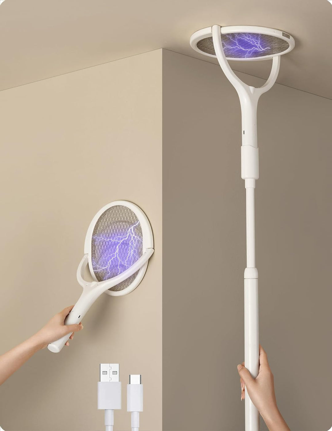 Flexible Fly Racket - Rechargeable Electric Fly Swatter Kalsten