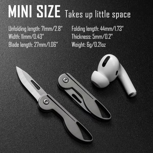 Kalsten | Mini Titanium Alloy Folding Pocket Knife