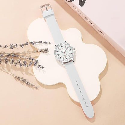Skanto | Stylish Women's Clip Watch – Waterproof Silicone Fob Watch in Elegant Colors