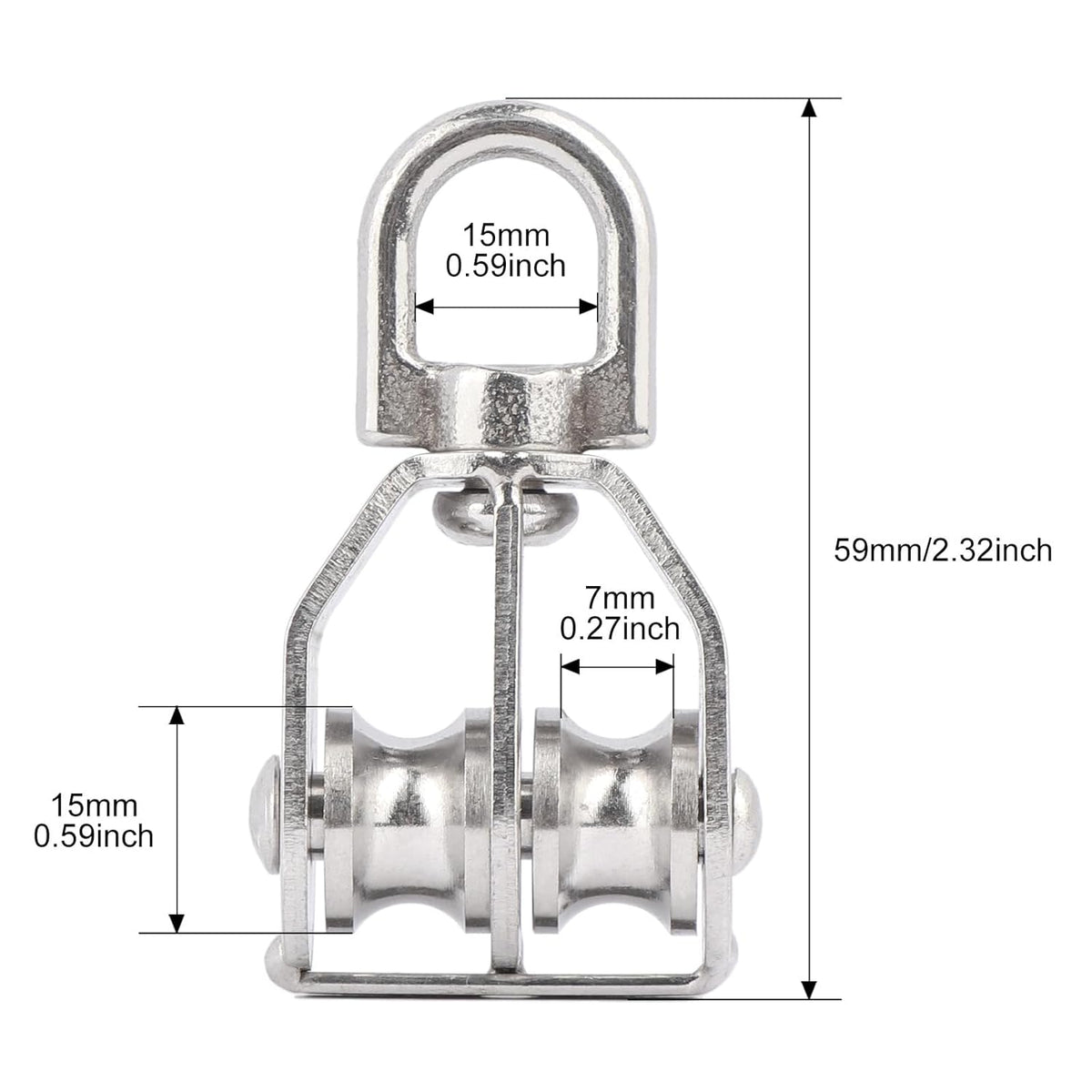 Skanto | Stainless Steel Swivel Wheel