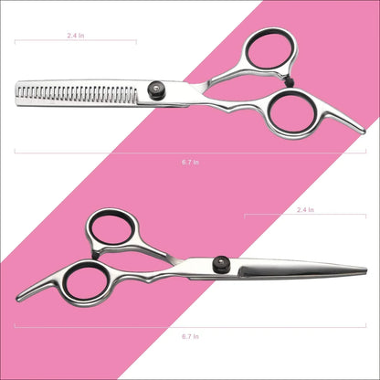 Skanto | Professional Hairdressing Set | Cutting and Thinning Shears for Precision Hairstyles