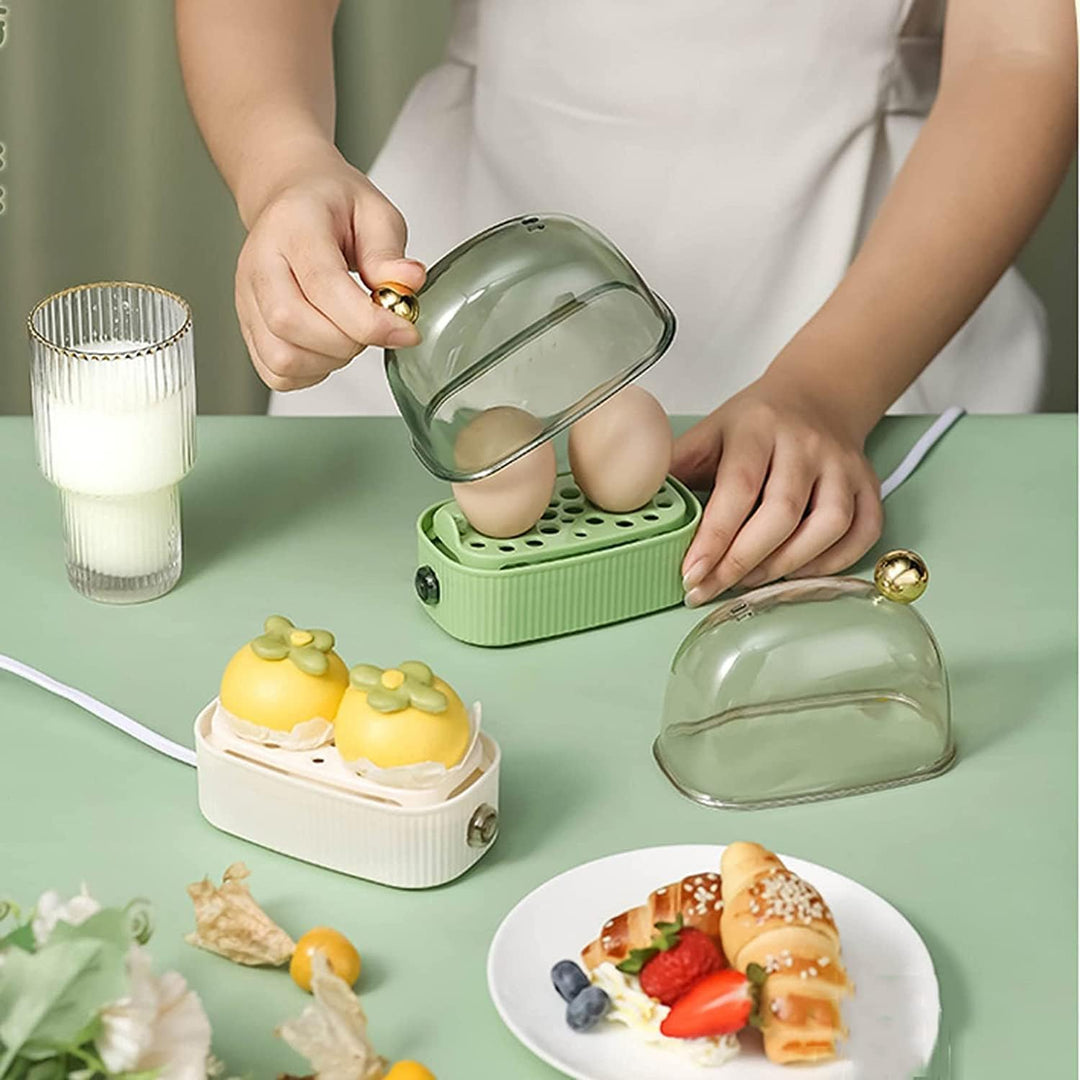 Kalsten | KookNest Mini Egg Cooker – Automatic Electric Egg Cooker for 2 Eggs