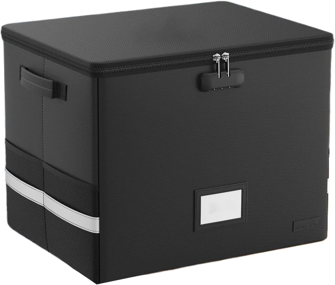 Kalsten | Fireproof Record Storage Case – Waterproof Organizer for 150+ 12-Inch Records – Arcion