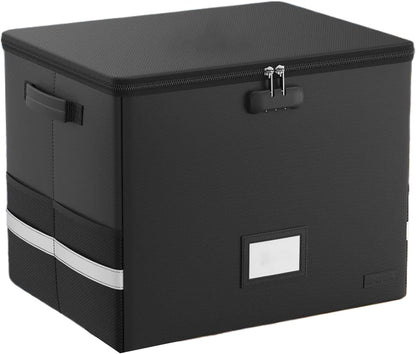 BowLift | Fireproof Record Storage Case – Waterproof Organizer for 150+ 12-Inch Records – Arcion