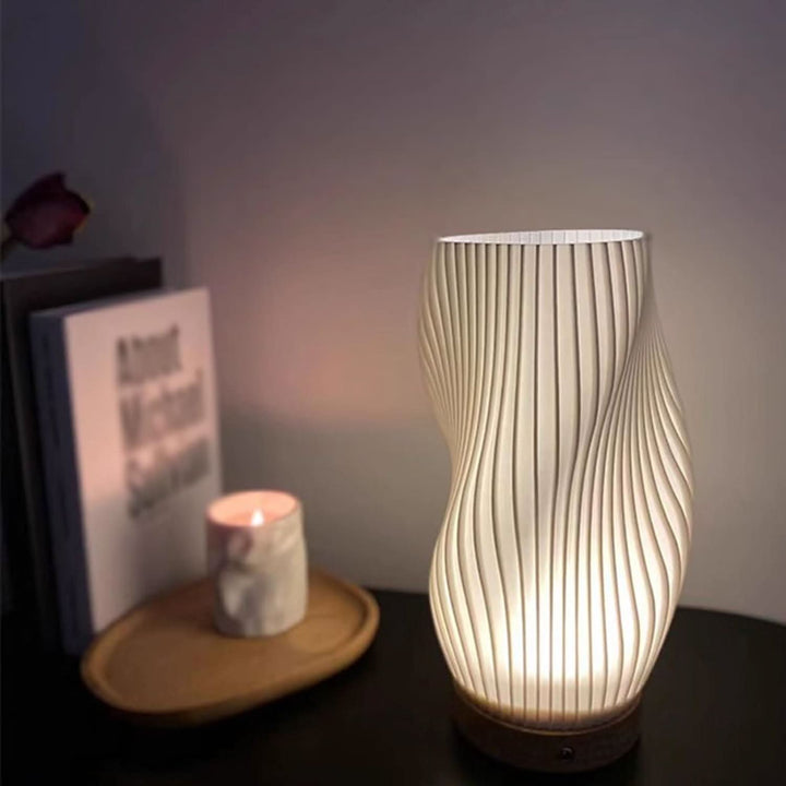 Wavecrest Lamp – Sleek USB-Powered Dimmable Table Lamp | Kalsten