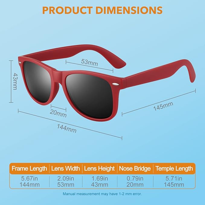 Classic 80's Retro Polarized Sunglasses - Jamie | Kalsten