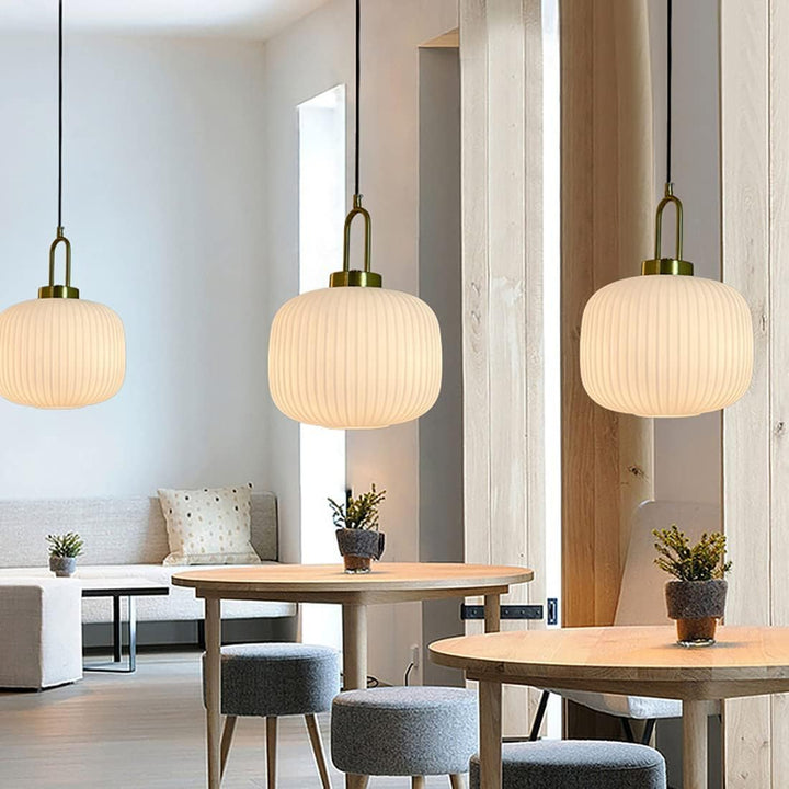 Design Pumpkin Shape Glass Pendant Light | Kalsten