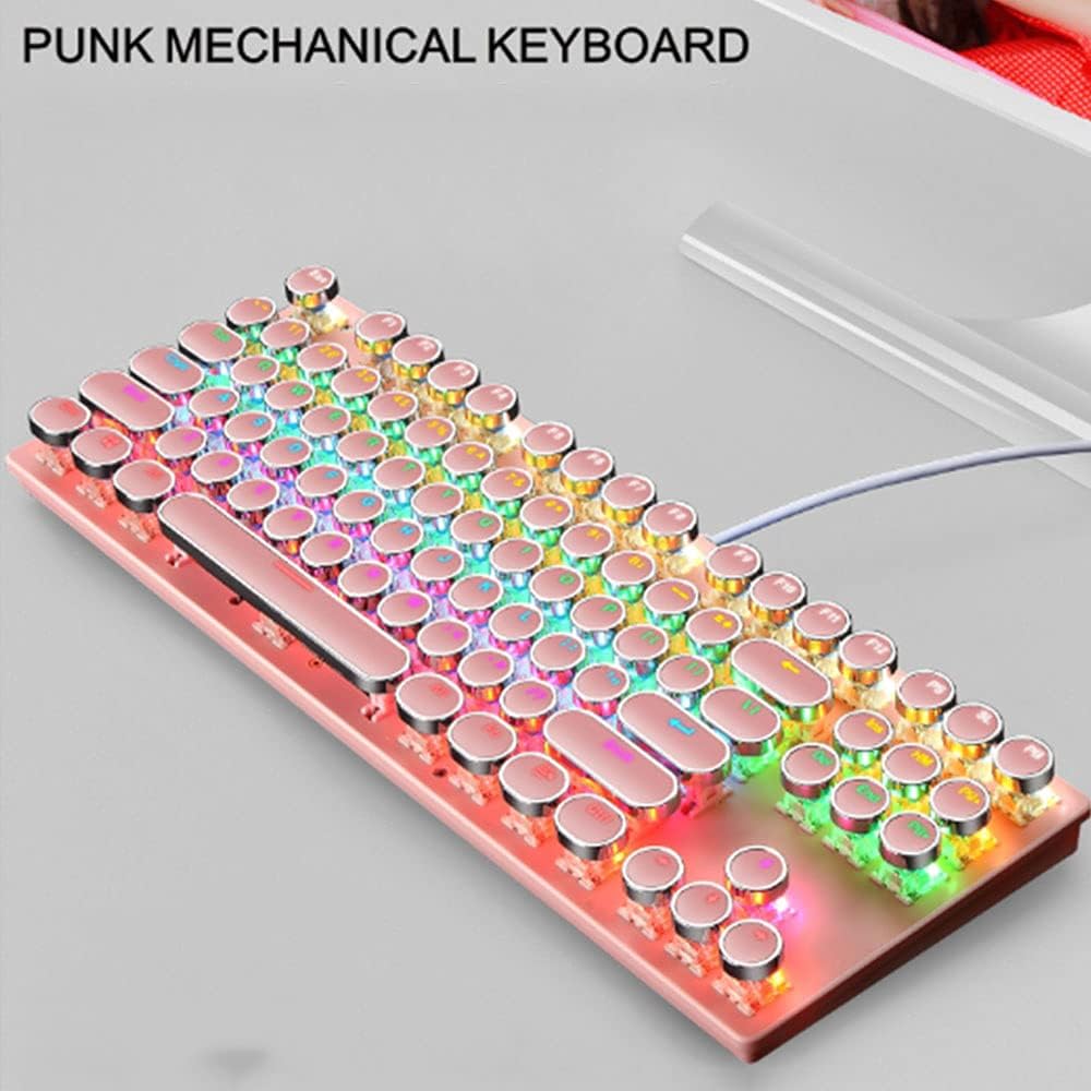 Kalsten | 87-Key Mechanical Gaming Keyboard RGB Backlit Blue Switch