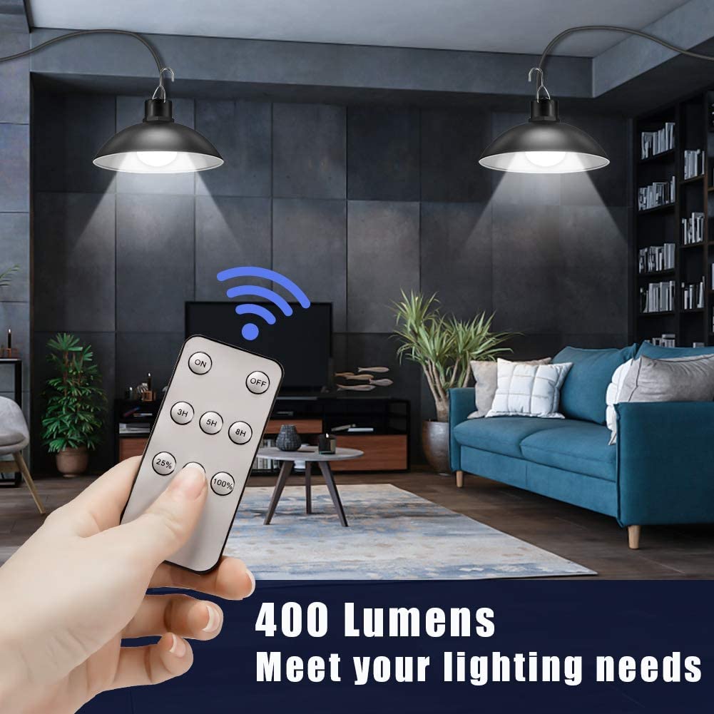 SolarDuo LED Lamp Set on Solar Energy with Remote Control | Kalsten