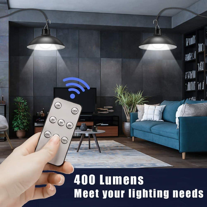 SolarDuo LED Lamp Set on Solar Energy with Remote Control | Kalsten