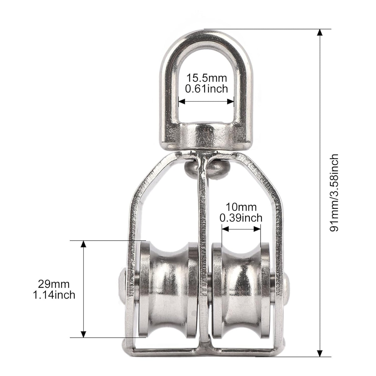 Skanto | Stainless Steel Swivel Wheel