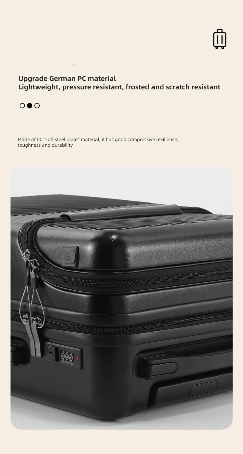 Hard Shell Carry-On with Cup Holder, USB Port & TSA Lock | Kalsten