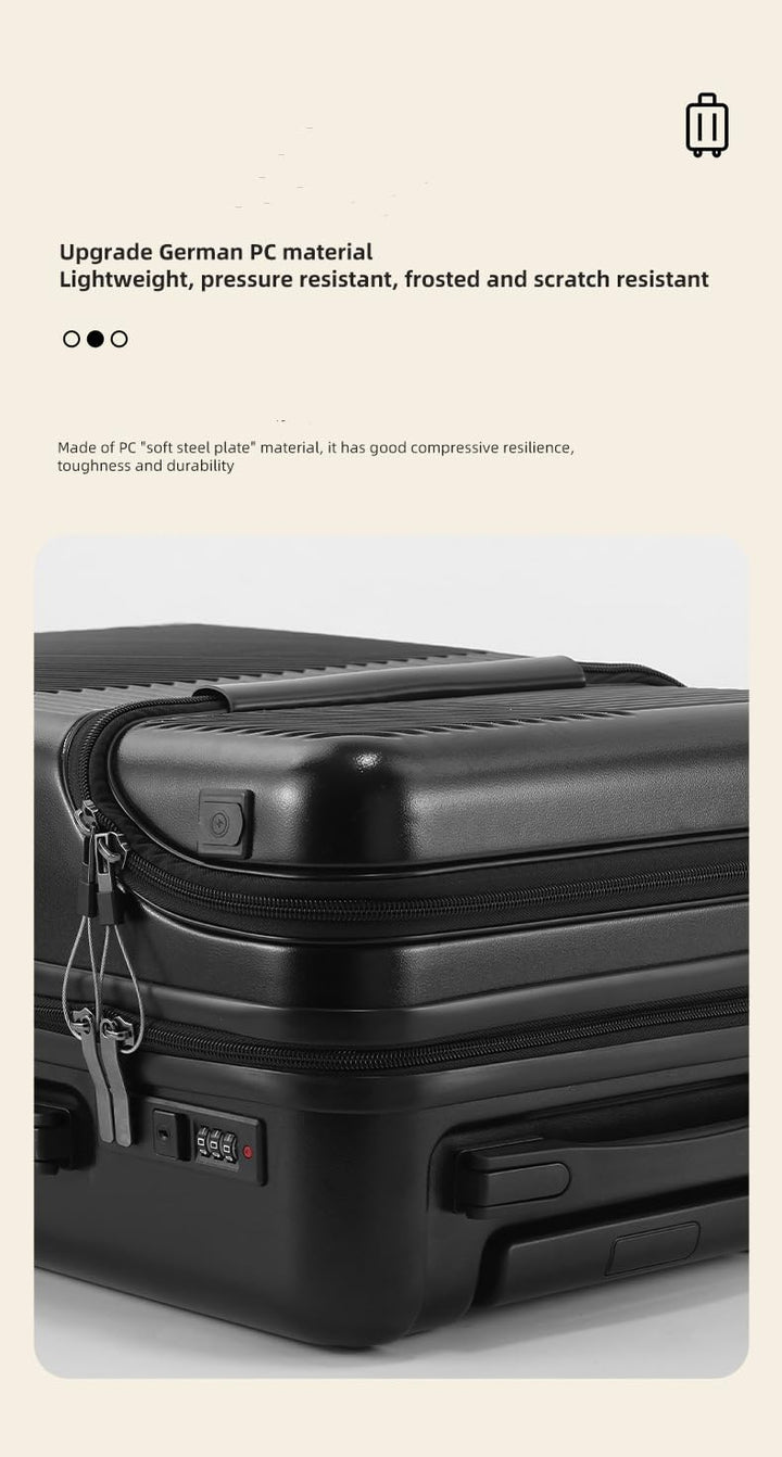 Hard Shell Carry-On with Cup Holder, USB Port & TSA Lock | Kalsten
