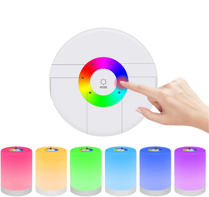 Dimmable Portable LED Lamp – Color Changing Table Lamp with Touch Control for Cozy Lighting | Kalsten