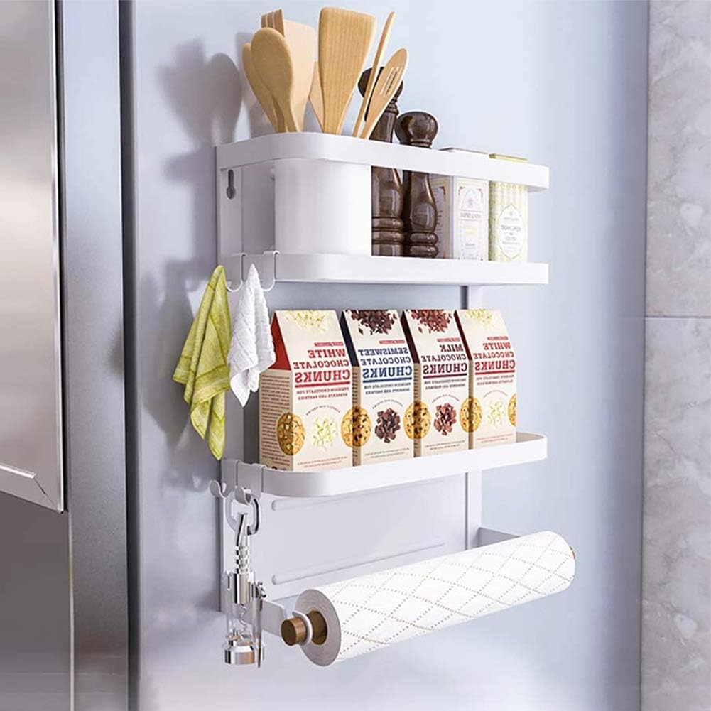Kalsten | Magnetic Fridge Spice Rack with Paper Towel Holder – Oryden
