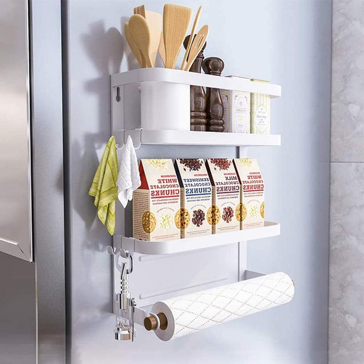 Kalsten | Magnetic Fridge Spice Rack with Paper Towel Holder – Oryden