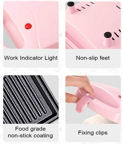 Skanto | 2-in-1 Sandwich Maker & Toaster | Non-Stick Auto-Sealing Plates for Quick Breakfast, Snacks & Easy Cleaning