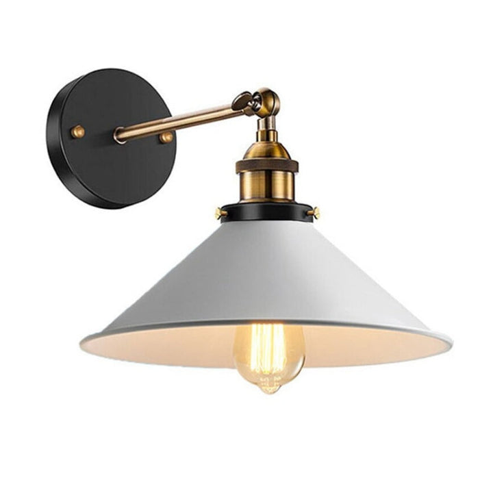 White Industrial Vintage Wall Sconce Light | Kalsten