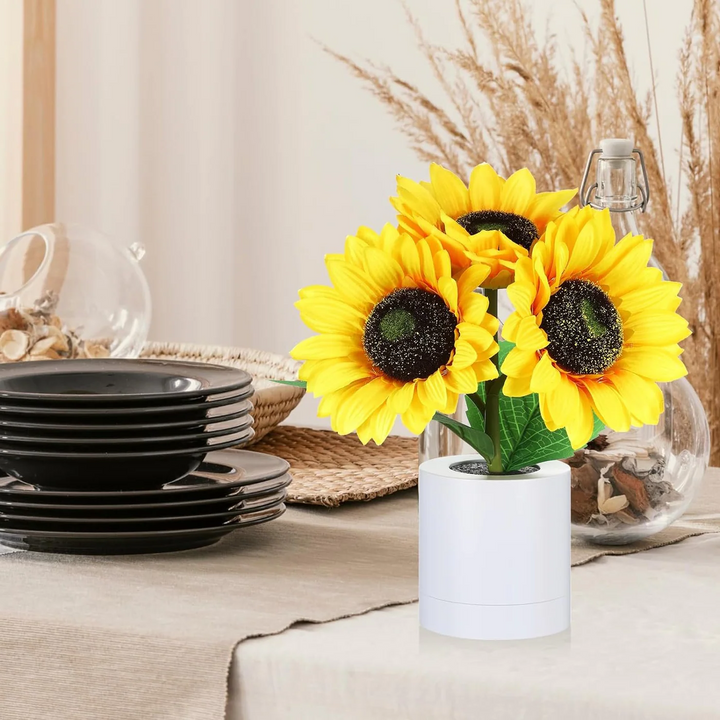 Kalsten | Sunflower Lamp Artificial Sunflower in Pot with LED Lights for Valentine's Day, Mother's Day and Birthday Gifts