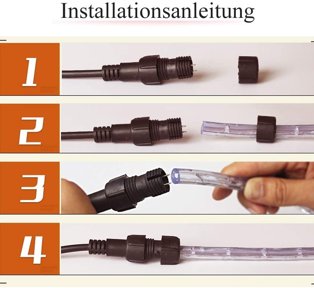 LED light tube IP44 with timer 10m-50m | Kalsten