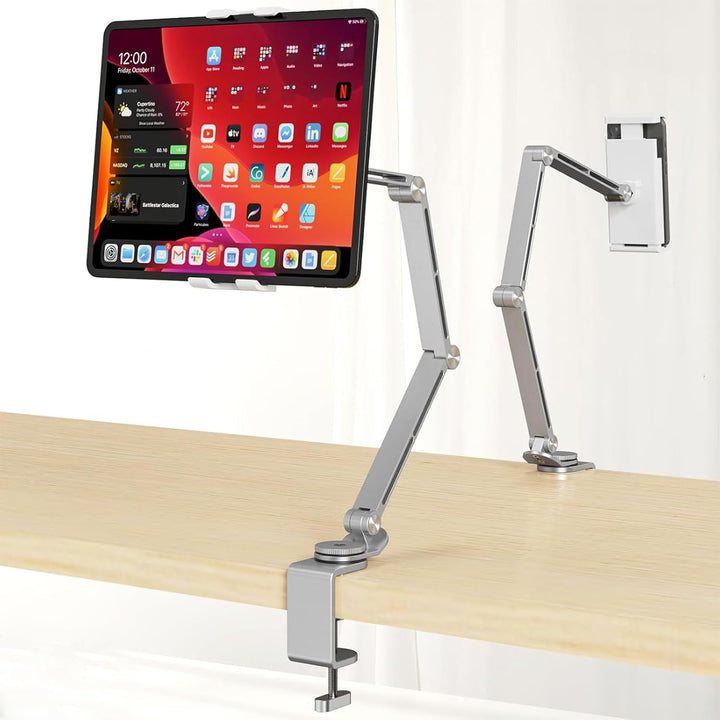 Kalsten | Adjustable Aluminum Tablet Desk Stand with 360° Rotation – Movaro