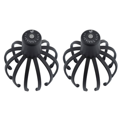 Octopus-themed head massager