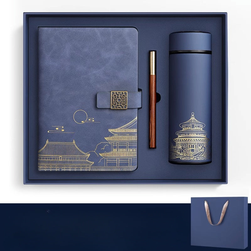 Imperia Luxe Gift Set – Notebook, Thermos Bottle and Pen in Gift Box | Noxord
